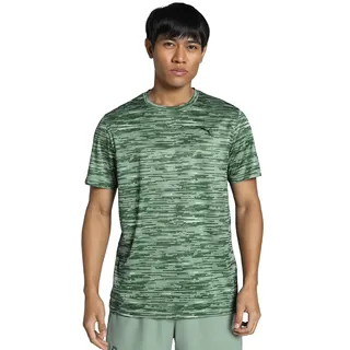 Puma TAD Essentials AOP Tee T-Shirts, Green Moon,