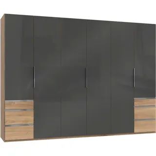 Level 300 x 216 x 58 cm Plankeneiche Nachbildung/Grauglas