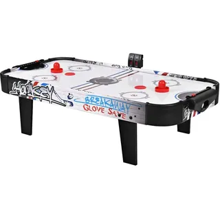 COSTWAY 42 ' Air Hockey Spieletisch, Airhockey Tisch mit elektronischem LED-Punktezähler, Lufthockey Eishockey, Airhockeytisch Tischhockey mit 2 P...