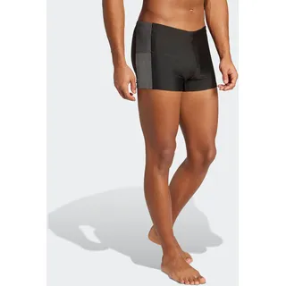 Badehose ADIDAS PERFORMANCE "BLOCK BOXER", Herren, Gr. 4 (S), N-Gr, schwarz, Obermaterial: 78% Polyamid, 22% Elasthan, sportlich, Badehosen
