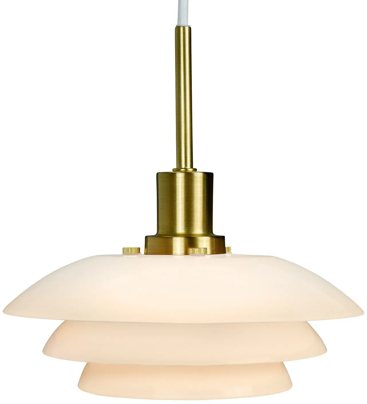 Pendelleuchte Dyberg Larsen, DL20, dimmbar, Weiß, für Wohnzimmer, Glas, Skandinavisch - 9