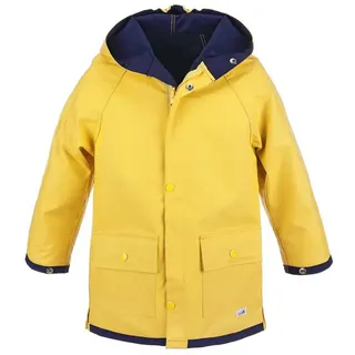 modAS Regenjacke Original Friesennerz "Büro oder Watt?" Regenmantel Damen Herren Kinder gelb Kinder 104