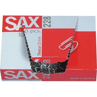 Sax Büroklammern 228 20mm 100 Stk.
