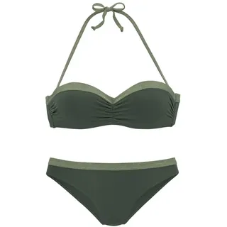 JETTE Bügel-Bandeau-Bikini Damen Grün 38 Cup A