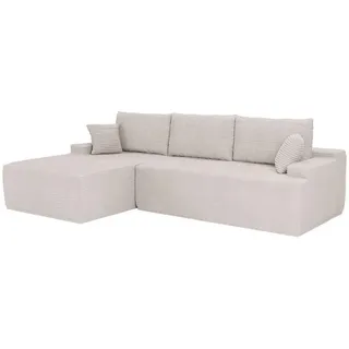 Juskys Sofa Coredo Links Cord Beige