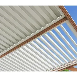 Westmann Zedernholz-Pavillon Karl, mit Lamellendach, ca. B396/H251/T335 cm, Natur