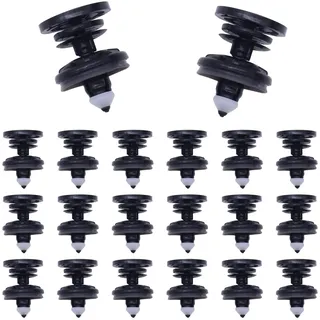 HISports 20 Stück Seitenschweller Clips Kit, Kunststoff Nieten für Türverkleidungen, Kompatibel mit 7L6868243, Auto Clips Set für T5, A1, A4, A5, A6