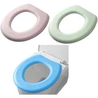 3 x WC-Sitzbezug, WC-Sitzwärmer, verlängerter WC-Sitzbezug, gepolstertes WC-Sitzkissen, waschbarer oder tragbarer WC-Deckel-Tankbezug