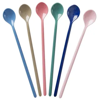 Rice Latte Löffel Spoon aus Melamin -A New York Minute Farben - 6 Stück