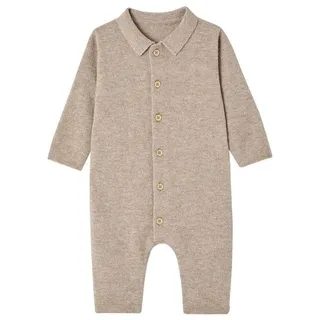 Envie de Fraise Overall Baby Overall mit Merinowolle und Kaschmir beige 74