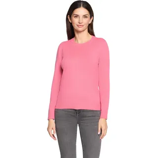 Betty Barclay Basic-Strickpullover mit Rundhalsausschnitt in pink, | Gr.: 46