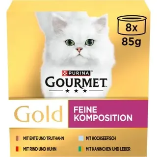 Purina GOURMET Gold Feine Komposition Multipack (8x85 g)