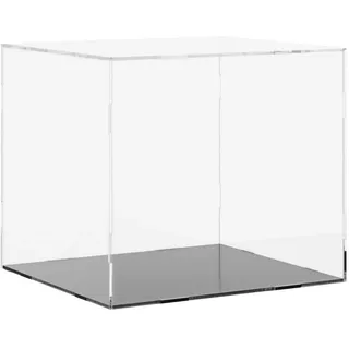 vidaXL Vitrine Transparent 40 x 36 x 35 cm Schwarz