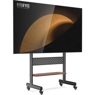 FITUEYES TV Ständer Rollbar Fernsehständer mit Rollen TV Rollwagen höhenverstellbar für 40-85 Zoll Fernseher Max 60KG VESA 600x400 mm