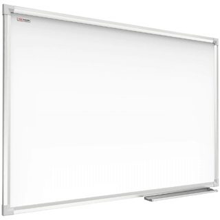 ALLboards Magnetisches Whiteboard 120x90cm Magnettafel mit Aluminiumrahmen A7 + Stifteablage, Trocken Abwischbar,