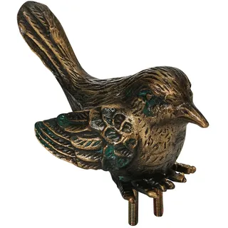 Dehner Bronze-Vogel für Granit-Vogeltränke, ca. B10/H5/T4 cm,