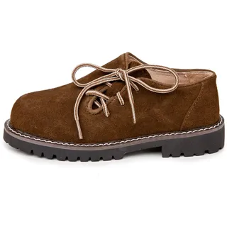 Andi braun Velour, Kinderhaferlschuhe Stockerpoint, Gr. 32