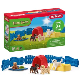 Schleich Farm World Welpenstube 42480