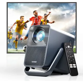 ULTIMEA Beamer Android TV 11.0 mit NETFLIX, 4K Heimkino Beamer Unterstützung 1000 ANSI-Lumen, Dolby Audio, Tragegriffdesign, Poseidon E40 Smart Serie - Schwarz
