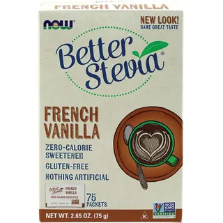 NOW Foods Better Stevia French Vanilla - 75 packets EUR/kg)