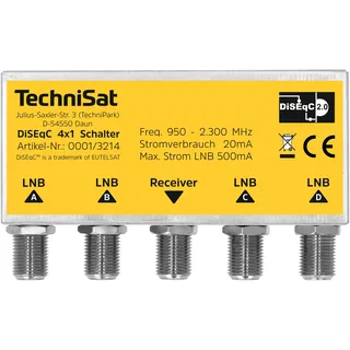 TechniSat 0001/3214DiSEqC 4x1 Switch, Wetterschutzgehäuse