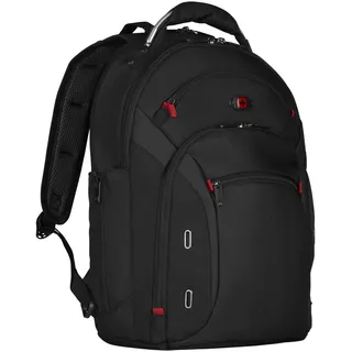 WENGER Gigabyte Laptop-Rucksack mit Tabletfach, Notebook bis 16 Zoll, Tablet bis 10 Zoll, Organizer, 17 l, Damen Herren, Business Uni Schule Reisen, Schwarz, 600627