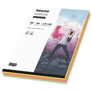 A4 80 g/m2 100 Blatt mixed pastell