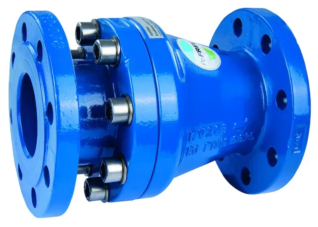 Resideo Rückflussverh. RV283S Flansch, pulverbeschichtet blau, DN 65