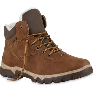 VAN HILL Herren Winter Boots in Braun,