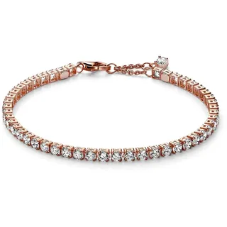 Pandora 581469C01 Damen-Armband Funkelndes Tennisband Roségoldfarben, 20 cm