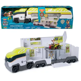 PAW PATROL Jungle Pups – Jungle Patroller Teamfahrzeug mit Startrampe, Licht- und Geräuscheffekten, Ryder-Hero Pups Figur und Quad Basis-Fahrzeug, Spielzeug geeignet für Kinder ab 3 Jahren