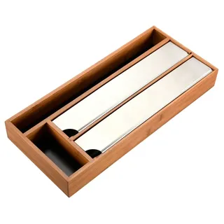 KESPER | Folienspender, Material: Bambus, Maße: 42 x 19 x 5,4 cm, Farbe: braun |59041 13