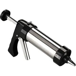 Gravidus Edelstahl Gebäckpresse Teigpresse mit Aufsätzen