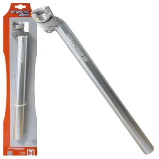 Ergotec Patentsattelstütze Alu Ø 25,4mm, 350mm, silber
