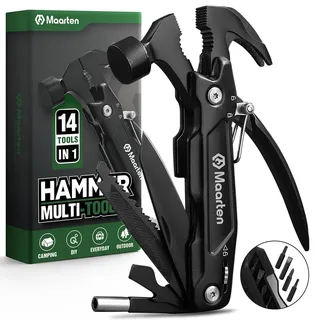 Maarten Geschenke für Männer, 14 in 1 Multitool Camping Zubehör Kleine Geschenke Adventskalender Männer Füllung, Bester Weihnachtsgeschenke für Männer, Geburtstagsgeschenk Männer Geschenke für Papa