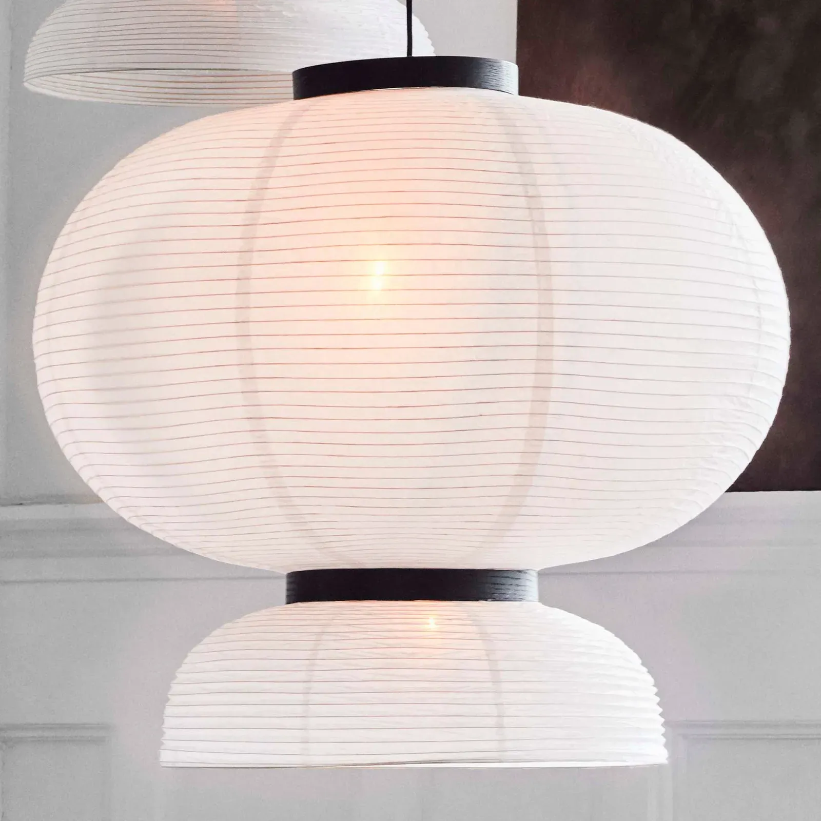 Pendelleuchte &Tradition, Formakami JH5, dimmbar, Weiß, für Wohnzimmer, Papier / Karton, Design - 67