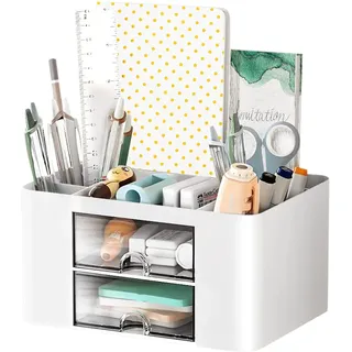 LOMUG Schreibtisch Organizer, Kinder Schubladen Organizer Multifunktionaler Stifthalter Organizer für Zuhause Büro und Schule