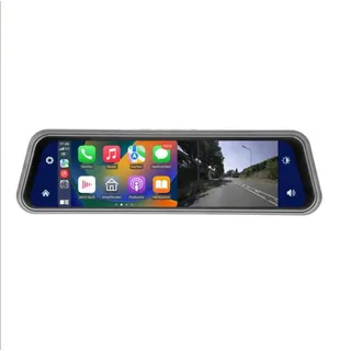 Ampire Smartphone-Spiegelmonitor 22.9cm (9 AHD Dual-Dashcam & Rückfahrkamera,