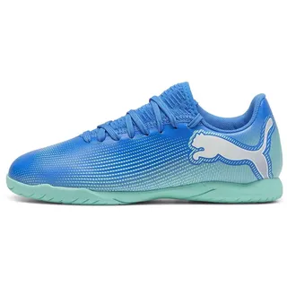 IT Jr Soccer Shoe, Hyperlink Blue-Mint White, 31 EU - 31 EU
