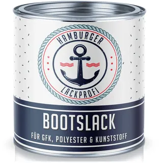 Hamburger Lack-Profi 2K Bootslack GLÄNZEND für GFK, Kunststoff & Polyester Rot Feuerrot RAL 3000 Yachtlack Yachtfarbe Bootsfarbe (1 L)