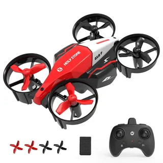 Holy Stone HS210F Mini-Drohne für Kinder, 2-in-1 RC-Quadcopter mit LED-Lichtern, Landungs- und Flugmodus, 3D-Flip-Modus, kopfloser Modus, sicherer modularer Akku, Geschenk