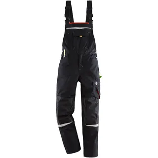 WorkWear Herren-Arbeitslatzhose schwarz/limettenfarben Gr. (58)