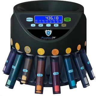 Securina24 (schwarz LCD & -sortierer Geldzählmaschine SR1200 Geldzähler Münzzählautomat
