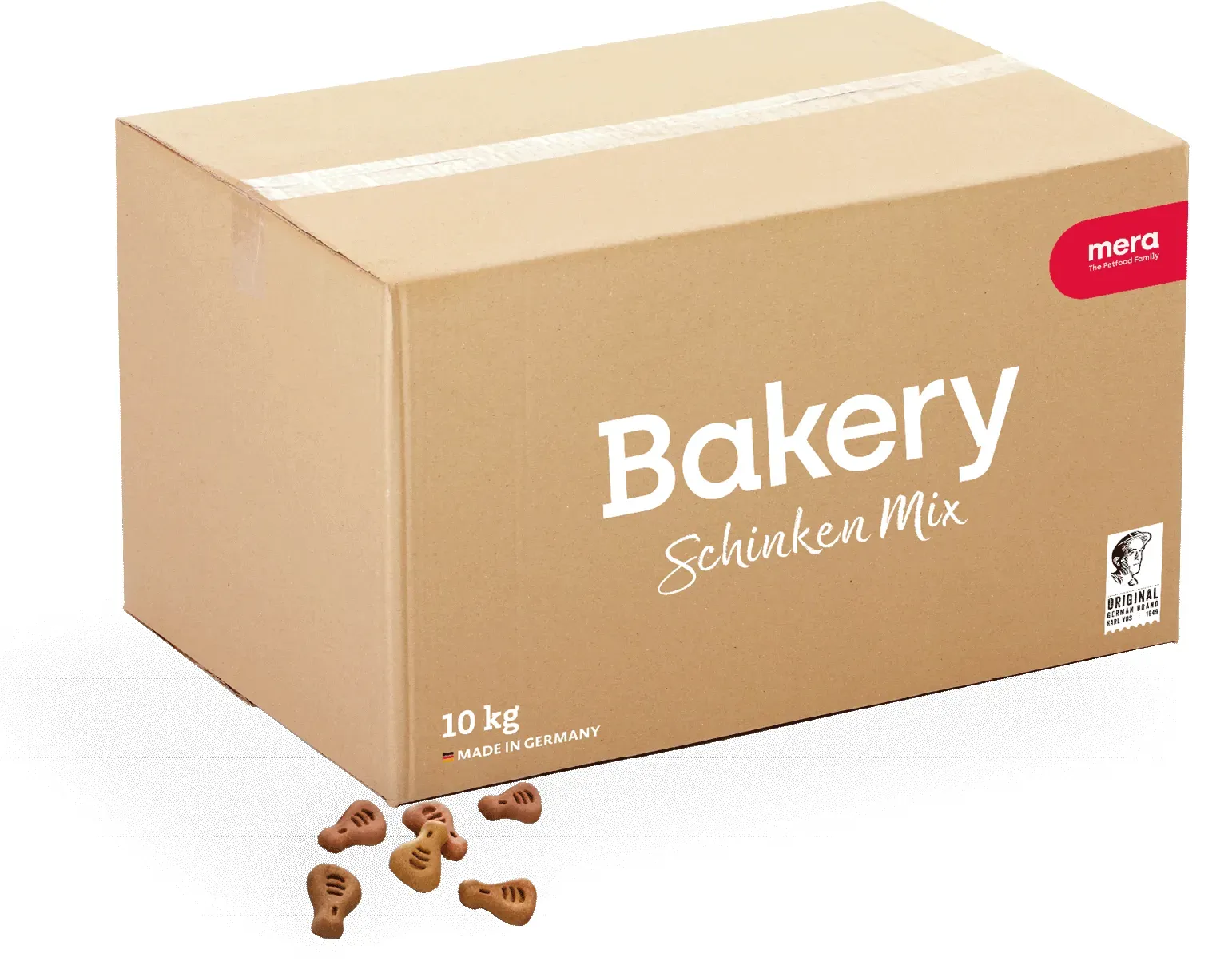 mera Bakery Schinken Mix Leckerlie für Hunde | Die schmackhafte Belohnung | Hundesnacks | Lecker und gesund belohnen, trainieren und verwöhnen 10kg