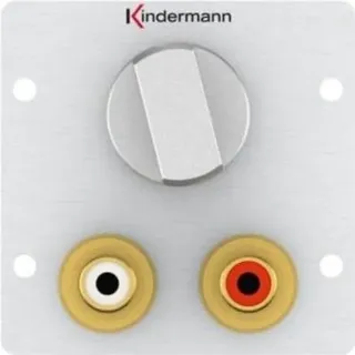 Kindermann Volume control - Modulares Faceplate-Snap-In - RCA X 2