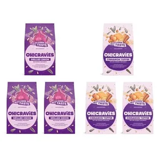 CRAVIES Sonnenblumenkerne mit Schale & Gewürzen geröstet 6x á 60g