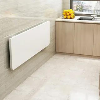 WANZHE Wandtisch, klappbar, schwimmend, für Laptop, Arbeitstisch, Bürotisch, Esstisch, mit platzsparenden Halterungen (weiß)