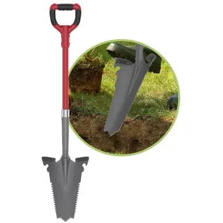 EASYmaxx Spaten- & Wurzelsäge 114cm grau/rot