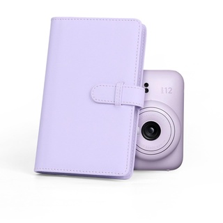 Fotoalbum, 108 Taschen für 3-Zoll-Film, Fotobox, Kartenhalter, Sofortbildkamera-Zubehör für Fuji Film 12 11, für Kinokarten, Visitenkarten (Lila)