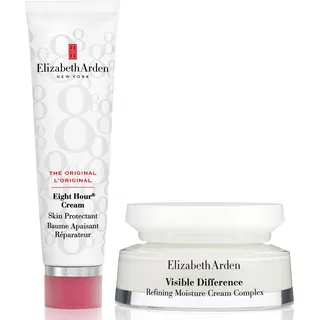 Elizabeth Arden Visible Difference – Refining Moisture Cream Complex, 75 ml, feuchtigkeitsspendende Gesichtscreme, Skincare & Elizabeth Arden Eight Hour Cream – Skin Protectant, 50 ml